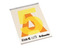 Esselte - Spiralblock - Spiralbunden - A5 - 80 Ark - Fyrkantig - Inbunden Bok - Kartong