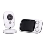 GIHI Video Baby Monitor with Digital Camera Support Infrared Night Vision Room Temperature Audio 2 Way Talk 3.2" LCD Screen 2.4GHz Wireless Transmission Long Range