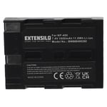 EXTENSILO Batterie compatible avec Minolta Dimage A1, A2 appareil photo, reflex numérique (1600mAh, 7,4V, Li-ion)