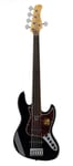 Sire V7 2nd Gen Series Marcus Miller fretless Alder 5-string Bass Guitar Black