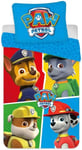 Påslakanset - 140x200 cm - Paw Patrol - 100% bomull