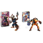 LEGO Marvel Rocket & Baby Groot, Guardians of the Galaxy Buildable Toy, Raccoon Action Figure & 76243 Marvel Rocket Mech Armour Set, Guardians of the Galaxy Racoon Buildable Action Figure Toy