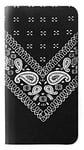 Bandana Black Pattern PU Leather Flip Case Cover For OnePlus 6T