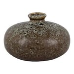 House Nordic Vase vas keramik brun/grön Ø12 cm