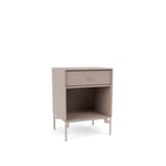 Montana - Dream Nightstand - Mushroom / Mushroom Legs - Beige - Sängbord - MDF