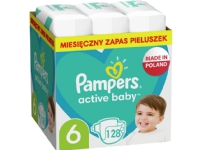 Pampers Active Baby 6 bleier, 13-18 kg, 128 stk.
