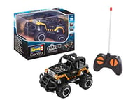 Revell Control 23492 Remote Control Car "Quarter Back" With 40 MHz Control, 1:43 Scale, 14cm in length, Black/Orange