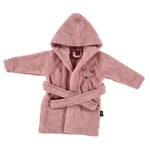 Alvi ® Handduk badrock med huva rosa