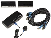 KALEA-INFORMATIQUE Boitier de partage KVM SWITCH AUTOMATIQUE pour 2 PC. Connexions HDMI et USB, contrôle à distance. Résolution supportée 4096x2160