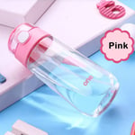 500ml Straw Cup Water Bottles Drinking Bottle Pink