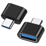 LEIZHAN USB C to USB Adapter 2 Pack,USB-C to USB A Adapter,USB Type-C to USB, USB C Adapter OTG for MacBook Pro 2019/2018/2017,MacBook Air 2018,Galaxy S9/S8/Tab S3, Dell XPS & All Type C Devices