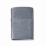 Zippo lighter brushed silver