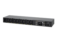 CyberPower Switched Series PDU41005 - Kraftdistributionsenhet (kan monteras i rack) - AC 100-240 V - 1-fas - Ethernet, serial - ingång: IEC 60320 C20 - utgångskontakter: 8 (power IEC 60320 C13) - 1U - 3.05 m sladd - svart