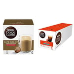 Nescafe Dolce Gusto Café Au Lait Decaffeinated Coffee Pods (Pack of 3, Total 48 Capsules) & Nescafe Dolce Gusto Lungo Decaff Coffee Pods (Pack of 3, Total 48 Capsules)