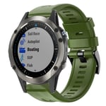 Garmin Quatix 5 Sapphire Klockarmband i Silikon - Grön