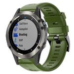 Garmin Quatix 5 Sapphire Silicone klockarmband - Grön