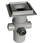 Purus Maxiflex golvbrunn, till betong och klinkergolv, Ø110 mm