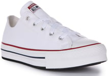 Converse 3J256C All Star Classic Timeless Lace Up Trainer White Kids UK 10 - 1