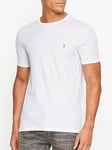 AllSaints Tonic Crew Neck T-Shirt - White, White, Size M, Men