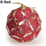 1pc Christmas Ball Hanging Pendants Drop Ornament Red B
