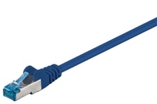 Goobay Netværkskabel CAT 6A, S/FTP (PiMF), blå, 1,5 m kobberleder (CU), halogenfri kabelkappe (LSZH)
