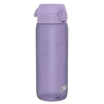 Ion8 Water Bottle, 750 ml/24 oz, Leak Proof, Easy to Open, Secure Lock, Dishwasher Safe, BPA Free, Flip Cover, Carry Handle, Soft Touch Contoured Grip, Easy Clean, Odour Free, Carbon Neutral, Purple