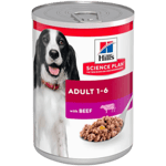 Adult Delicious Beef Canned - Wet Dog Food 370 g x 12 - Hund - Hundefôr & hundemat - Våtfôr & våtmat - Hills Science Plan