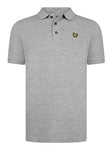 Lyle & Scott Boys Classic Short Sleeve Polo Shirt - Grey, Grey, Size 9-10 Years