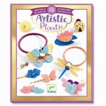 Djeco - Artistic Plastic - Gör hårpynt av krympplast