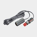 Pro Car Cigarettuttag & stickpropp Extension Cable With Connector, runt, Ø21 mm, 12 / 24 V, 8 A, svart