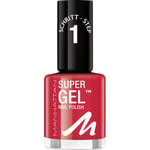 Manhattan Smink Naglar Super Gel Nail Polish No. 625 Devious Red 12 ml