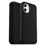 OtterBox Strada Case for iPhone 12 mini, Shockproof, Drop proof, Premium Leather Protective Folio with Two Card Holders, 3x Tested to Military Standard, Black