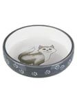 Trixie Ceramic bowl 0.3 l/ø 15 cm grey