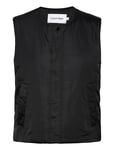 Minimal Padded Satin Vest Black Calvin Klein