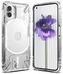 Ringke Fusion-X Compatible with Nothing Phone (1) Case, Clear Hard Back Heavy Duty Shockproof Bumper Phone Cover - Clear