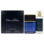 Oscar Pour Lui by Oscar De La Renta for Men - 2 Pc Gift Set 3oz EDT Spray, 4.2oz Fragrance Mist