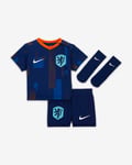 Netherlands 2024 Stadium Away Baby/Toddler Nike Football Replica 3-Piece Kit