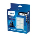 Philips Replacement Kit FC8010/02, Allergy H13 filter replacement kit compatible with Philips PowerPro Compact, PowerPro Active and PowerPro City rang
