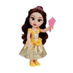 Disney Princess Belle Doll, 14” / 35cm Tall Doll with Royal Reflection Eyes Includes Shimmery Platinum Holofoil Printed Removable Dress, Shoes, Tiara and Brush. Perfect for Girls Ages 3+