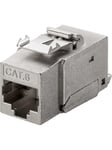 Pro Keystone module RJ45 CAT 6 STP 250 MHz - Silver