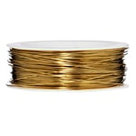 Smykketråd 0,8 mm tyk, 50 m lang – guldfarvet