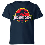 Jurassic Park Logo Kids' T-Shirt - Navy - 3-4 Years - Navy
