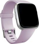 Bobo Compatible with Fitbit Versa Strap/Fitbit Versa 2 Strap, Soft Silicone Sport Replacement Straps for Fitbit Versa 2/Fitbit Versa/Versa Lite/Versa SE Small Large (Small, Light Purple)