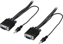 Monitor cable RGB HD15mama w/out pin 9 w/ 3.5mm audio 20m