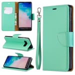 Custodia® Flip Wallet Case for Samsung S10 Plus (Green)