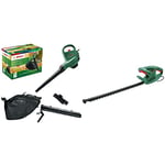 Bosch 06008B1072 Electric Leaf Blower and Vacuum UniversalGardenTidy 2300 & Electric Hedge Cutter EasyHedgeCut 45 (420 W, Blade Length 45 cm, in Carton Packaging)