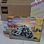 Lego Creator 3 in 1 Set 31135 - Vintage Motorcycle in Turquoise - NEW & SEALED