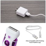 2PCS USB Shaver Charger Cable for Finishing Touch Flawless Ladies Legs Razor