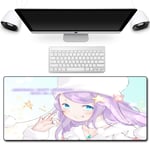 HOTPRO Professional Gaming Mouse Pad,Non-Slip Rubber Base Anime Mousepad with Smooth Surface Desk Pad Great for Laptop,Computer & PC(800X300X3MM) Emilia-3