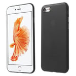 iPhone SE 3 5G (2022) / 2020 8/7 - Ultratunt 0,3 mm hårt PC-skal svart